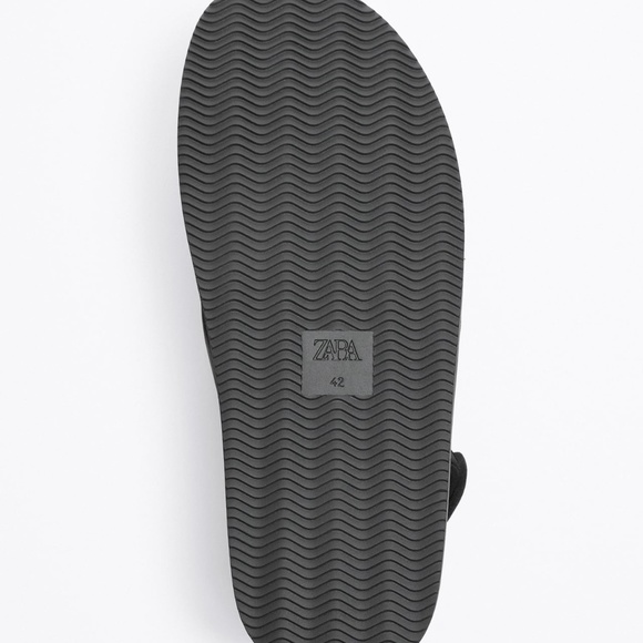 Zara MONOCHROME TECHNICAL SANDALS main image 4